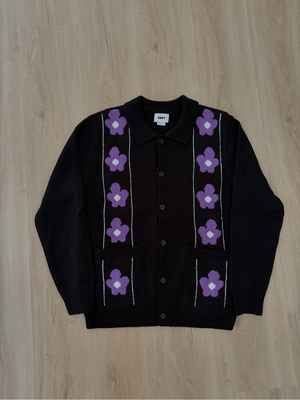 OBEY Iris Cardigan, Size Small